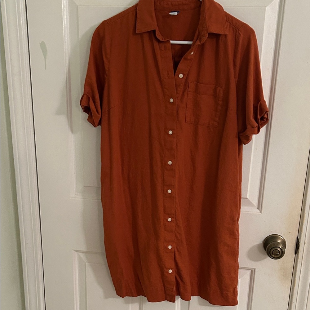 Rust Orange Casual dress
